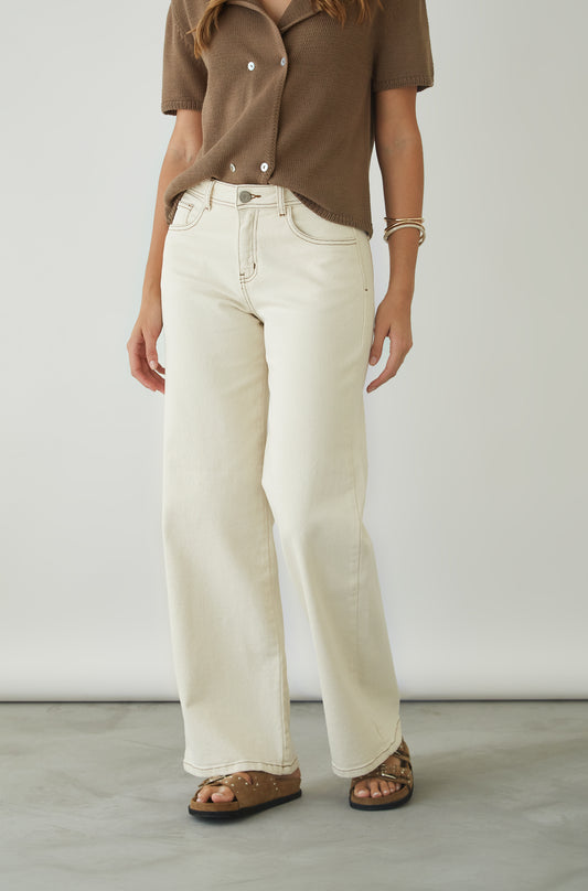 Pantalon Nacar Crema
