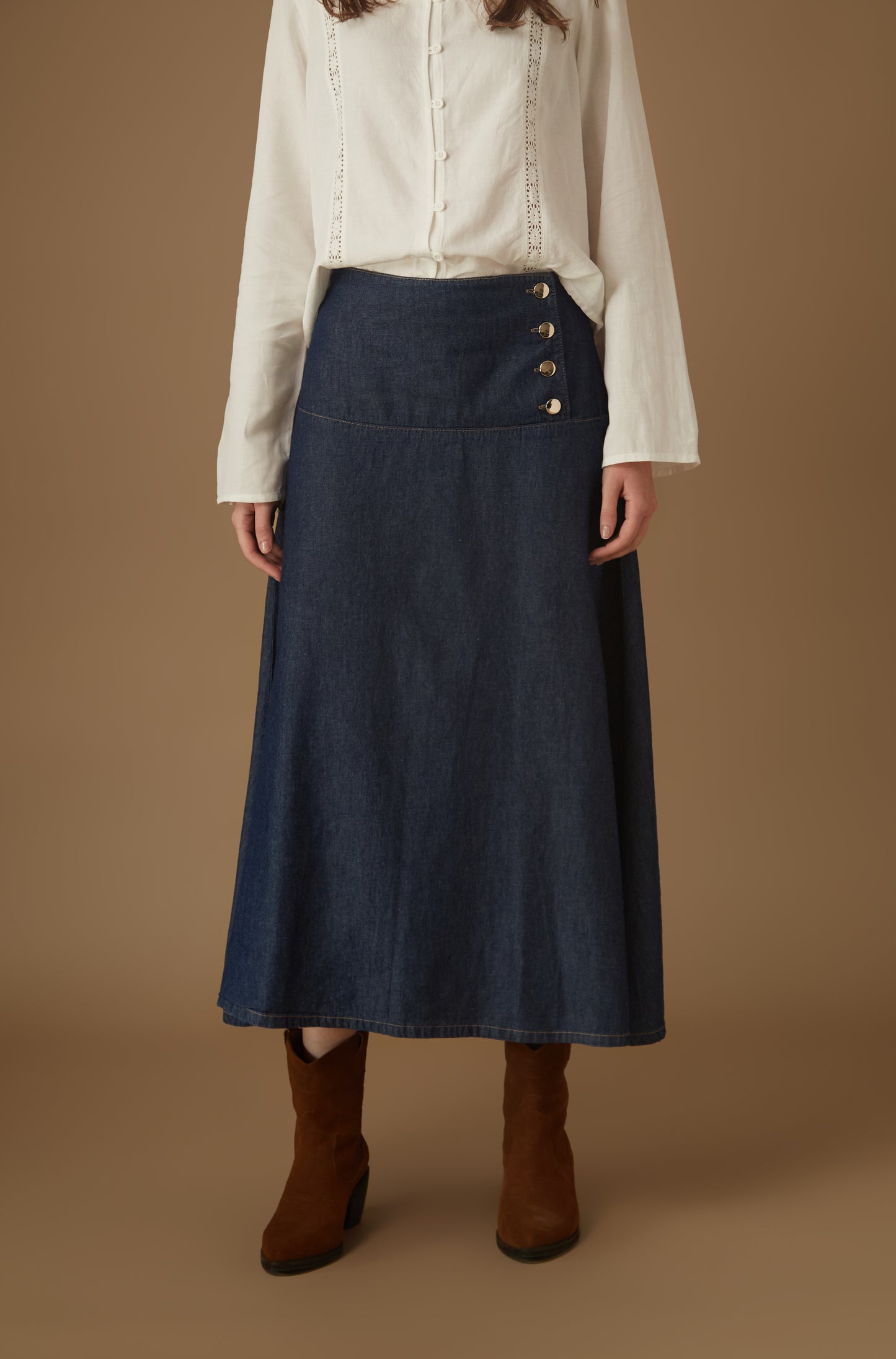 Falda Santa Marta Azul