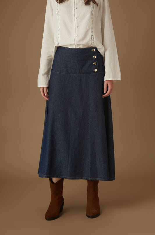 Falda Santa Marta Azul