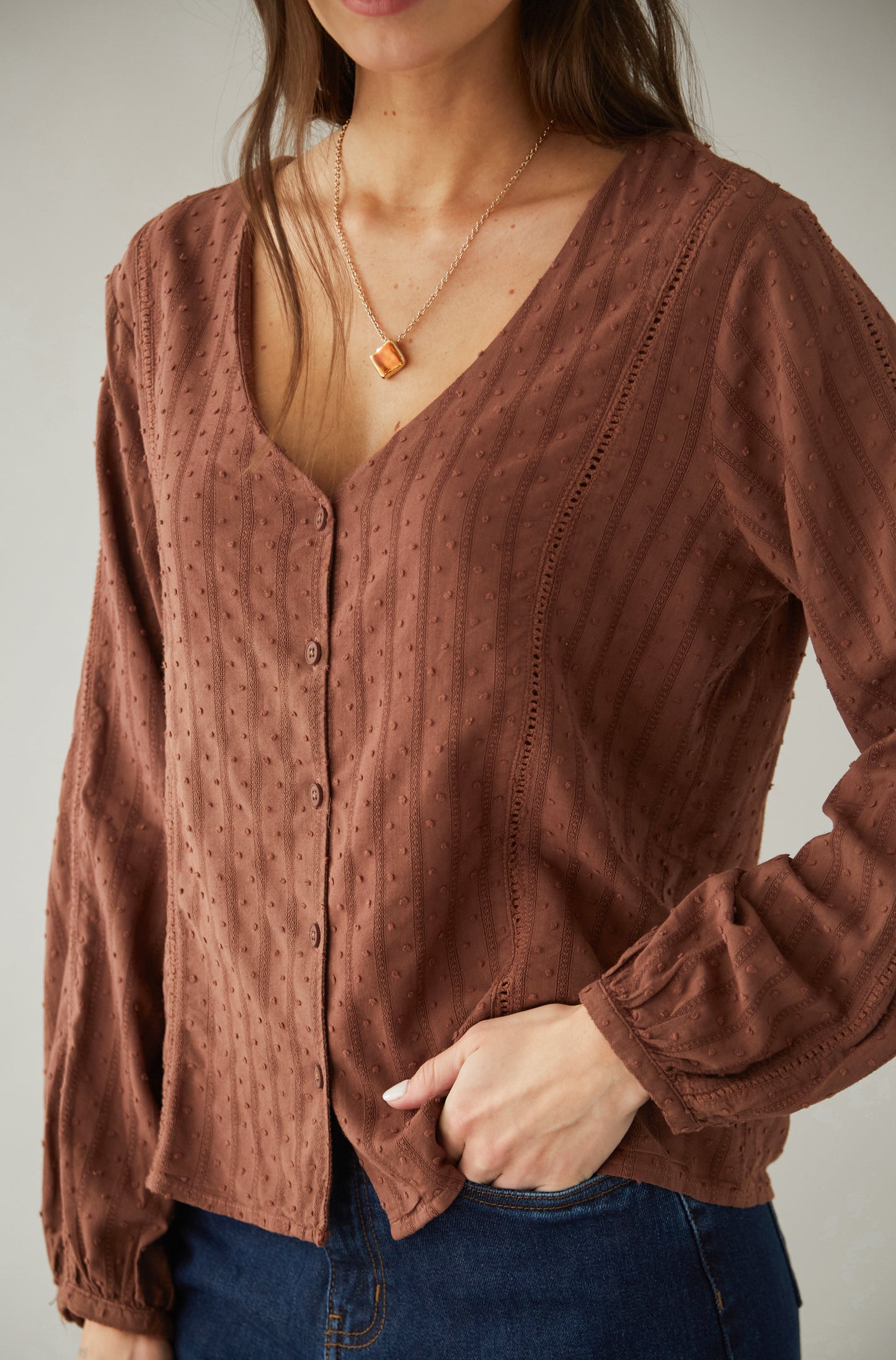 Blusa Daisy Marron