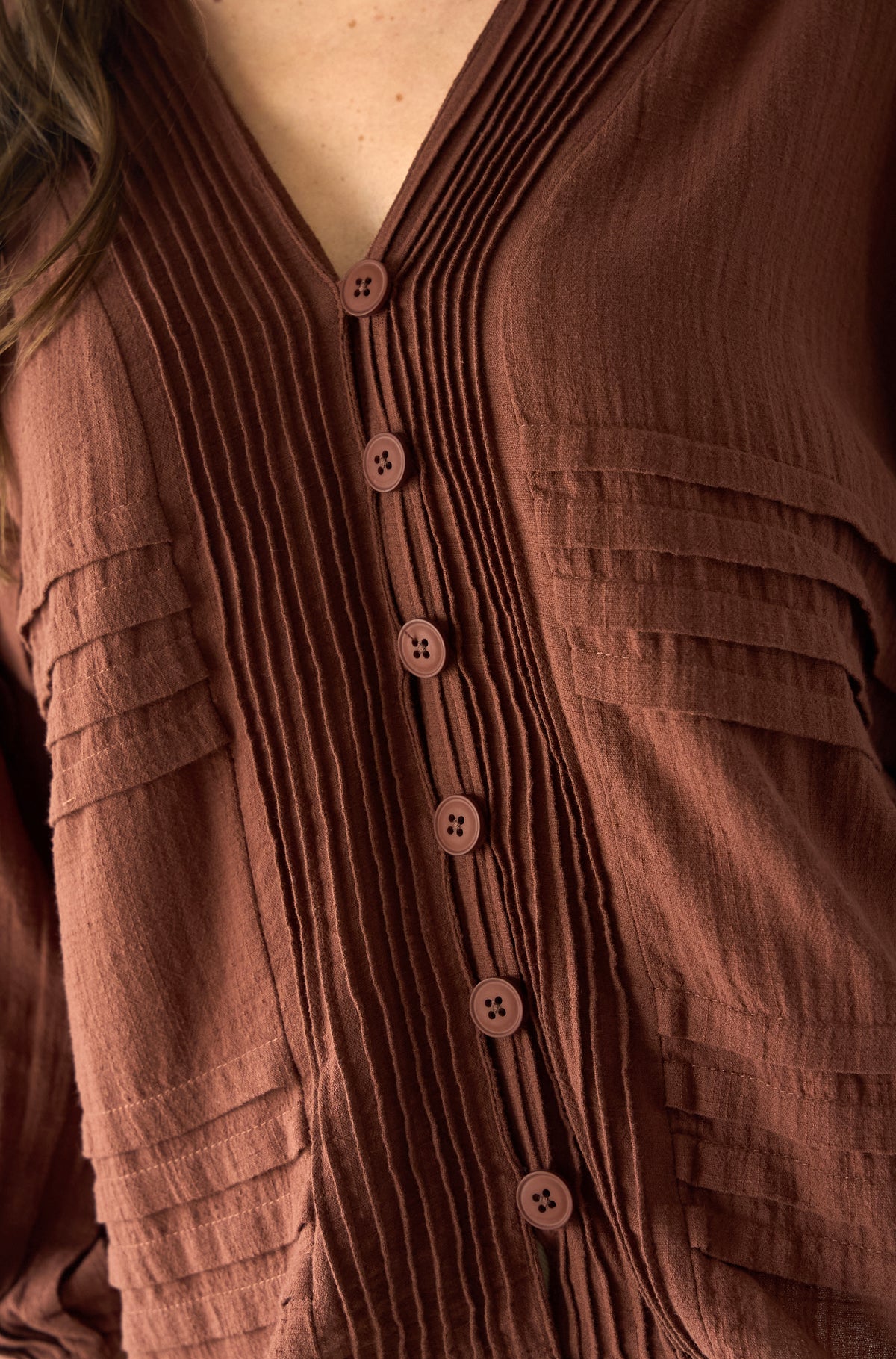 Blusa Mykonos Marron