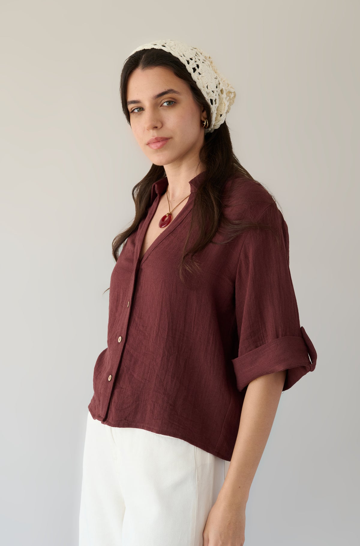 Blusa River Marron