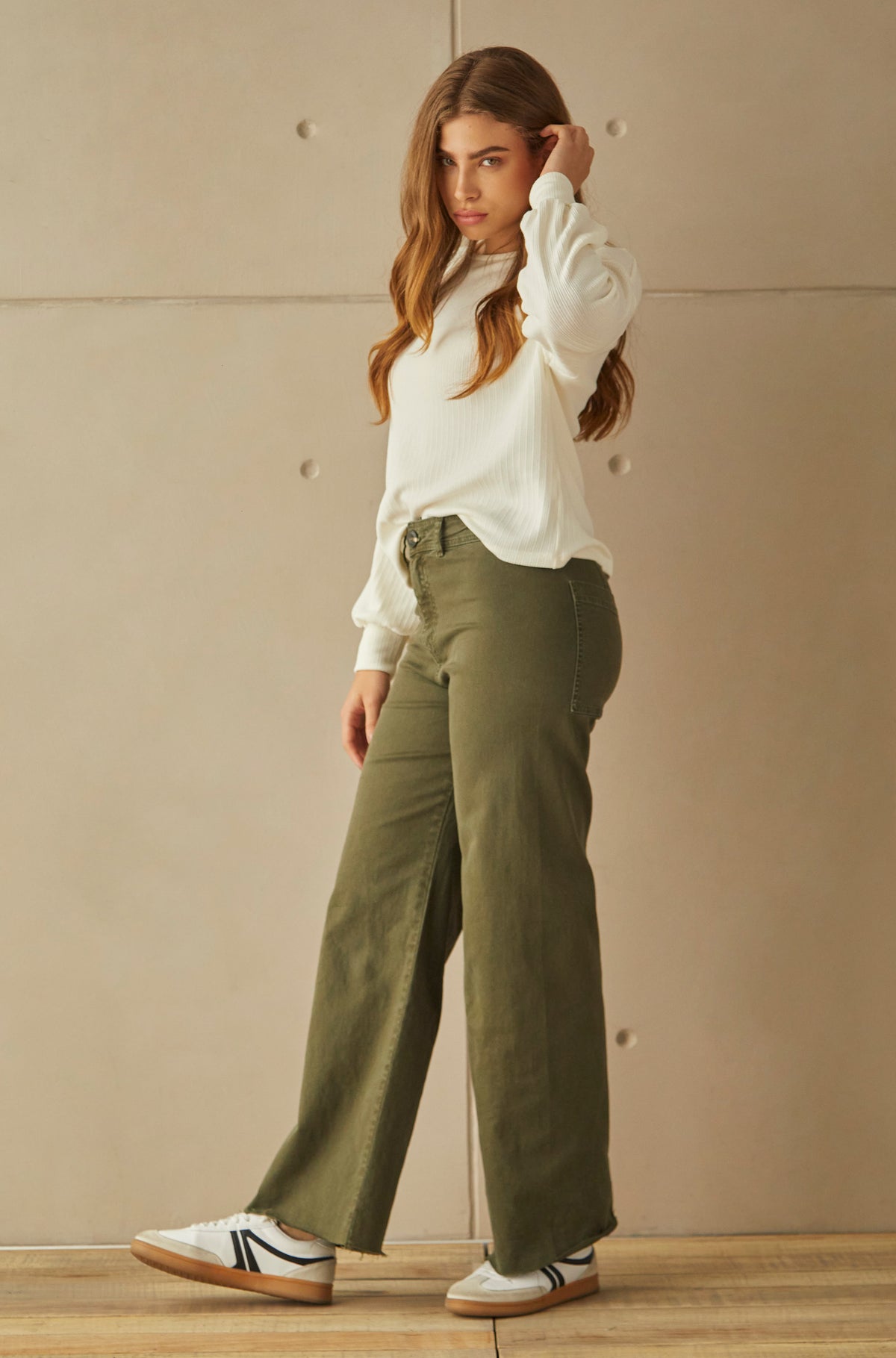 Pantalon Macadamia Verde