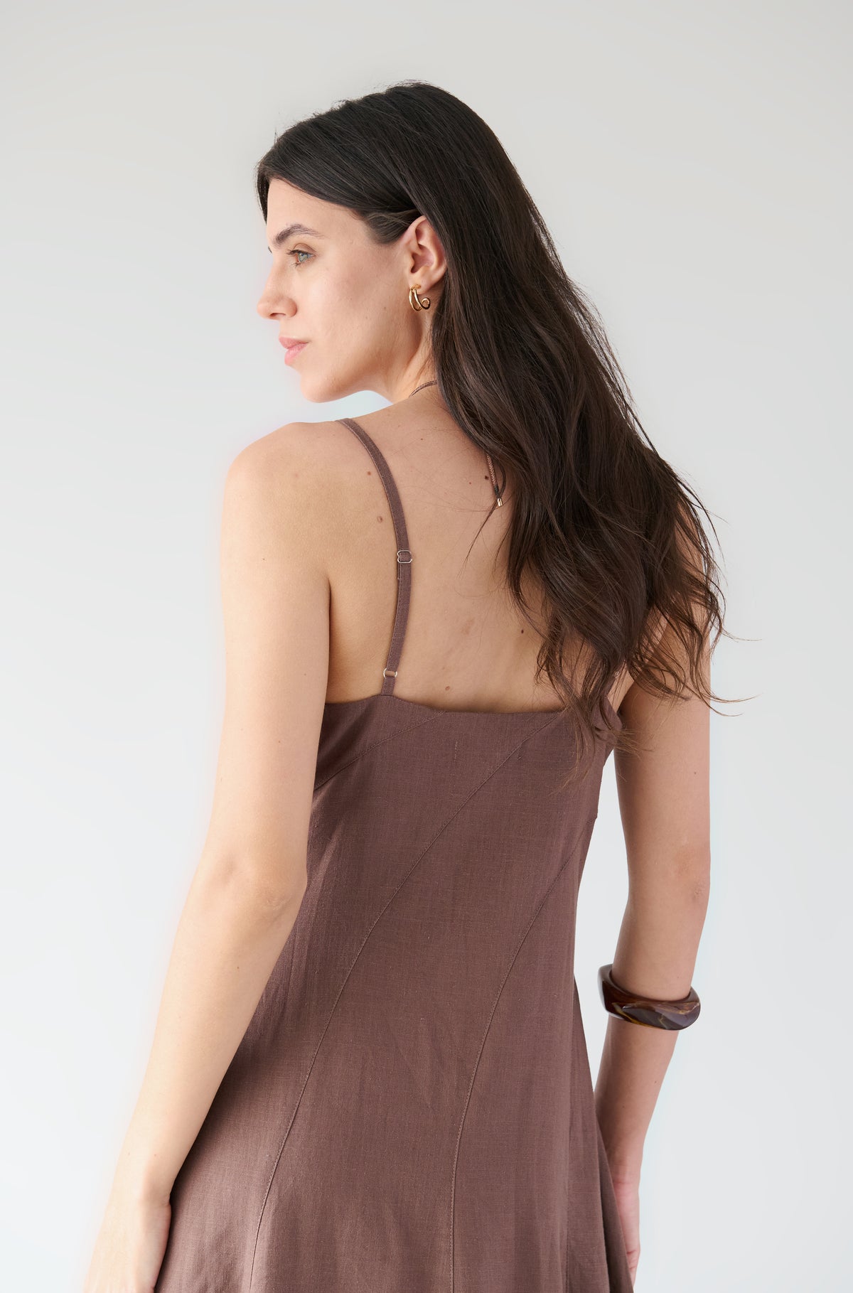 Vestido Acacia Marron