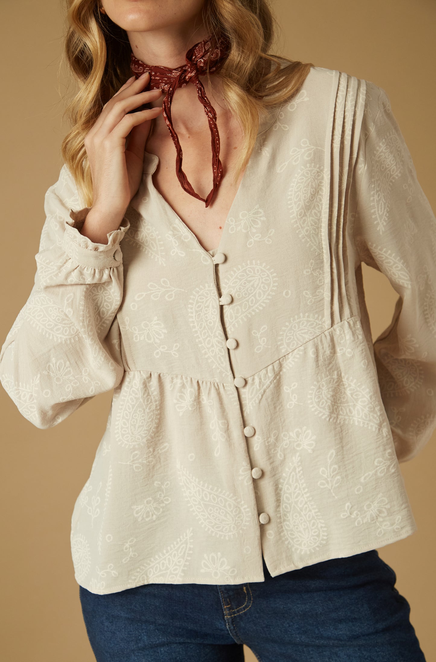 Blusa Roadline Beige
