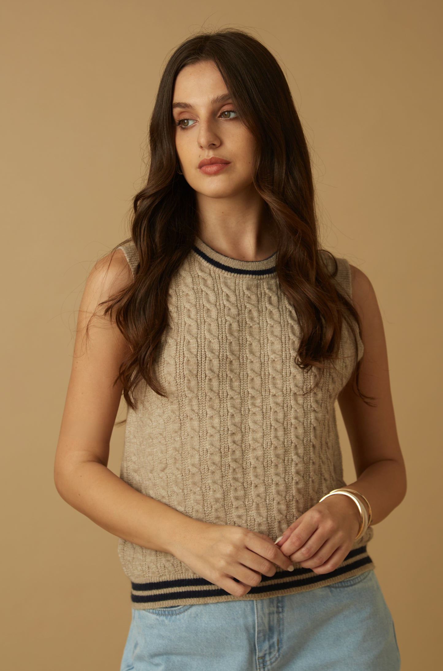 Chaleco Rowan Beige