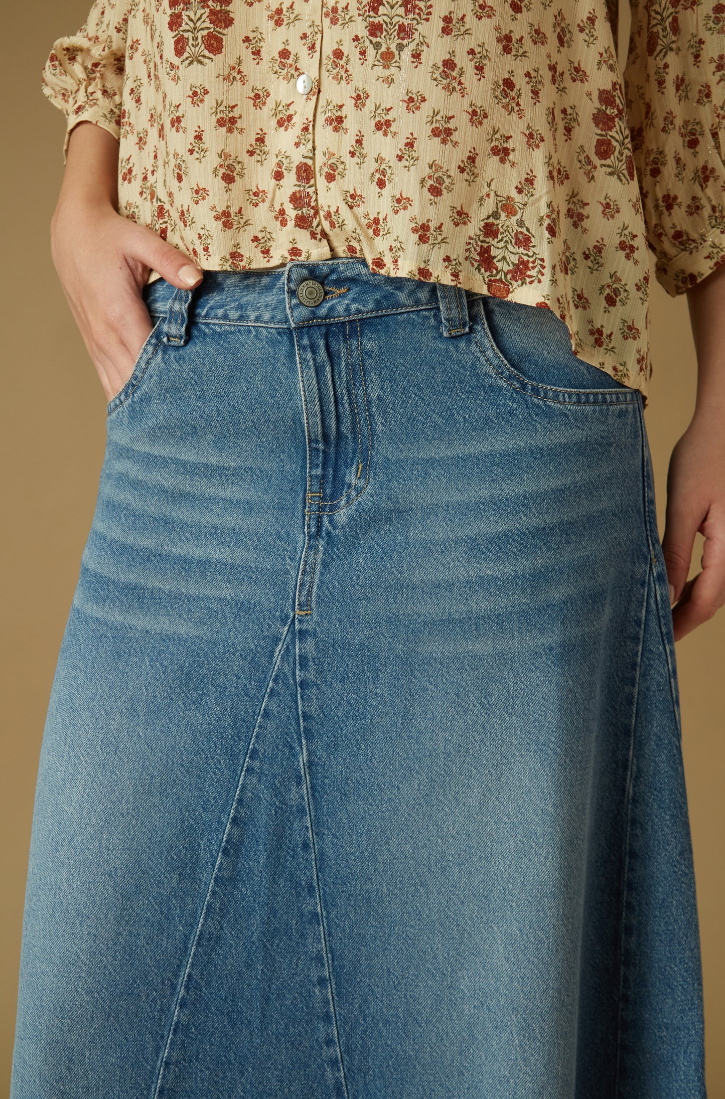 Falda Buford Azul