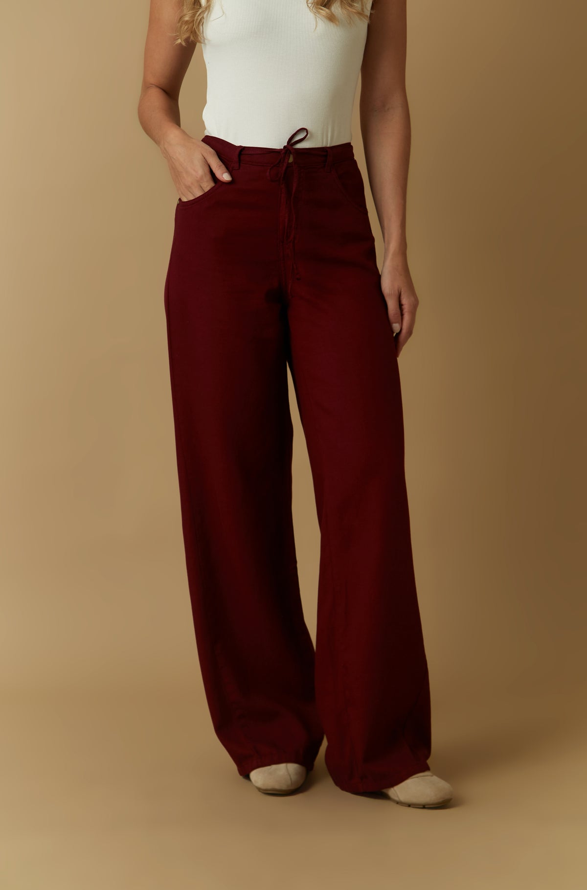 Pantalon Mancora Guinda