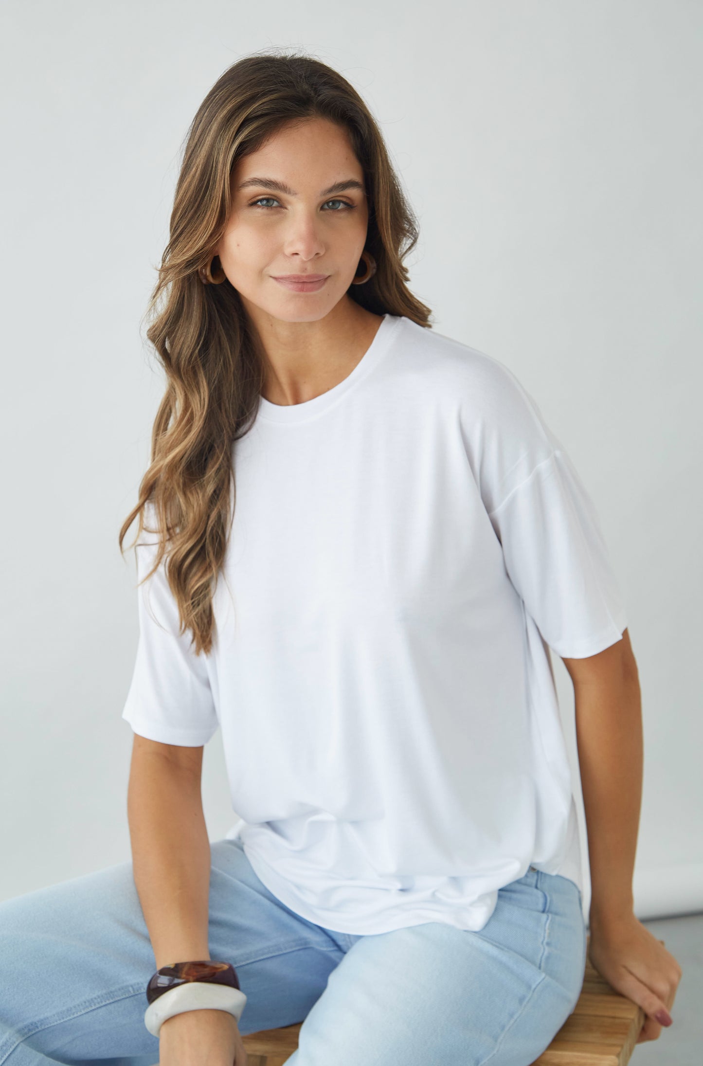 Polo Split Off White