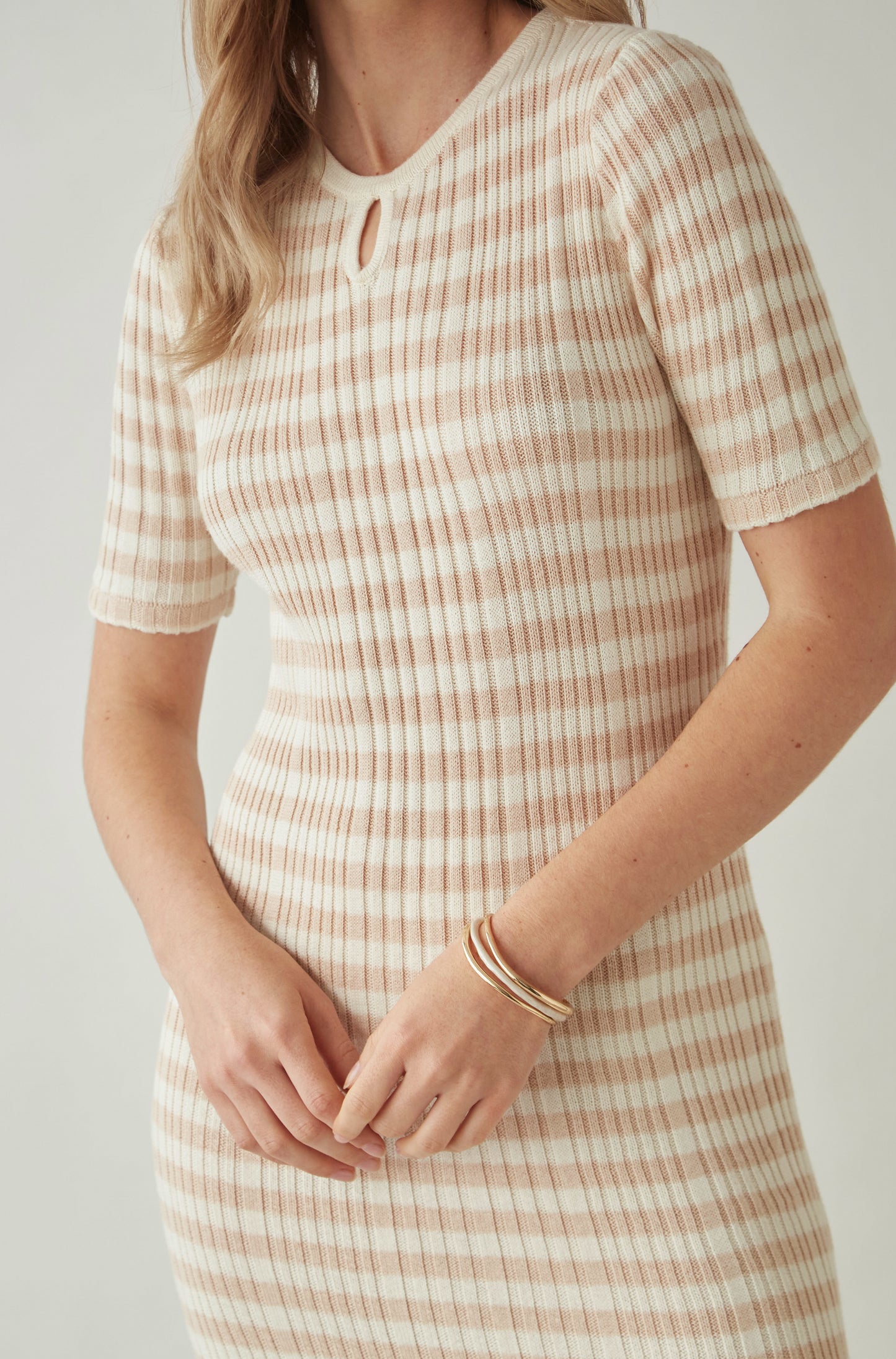 Vestido Caña Beige