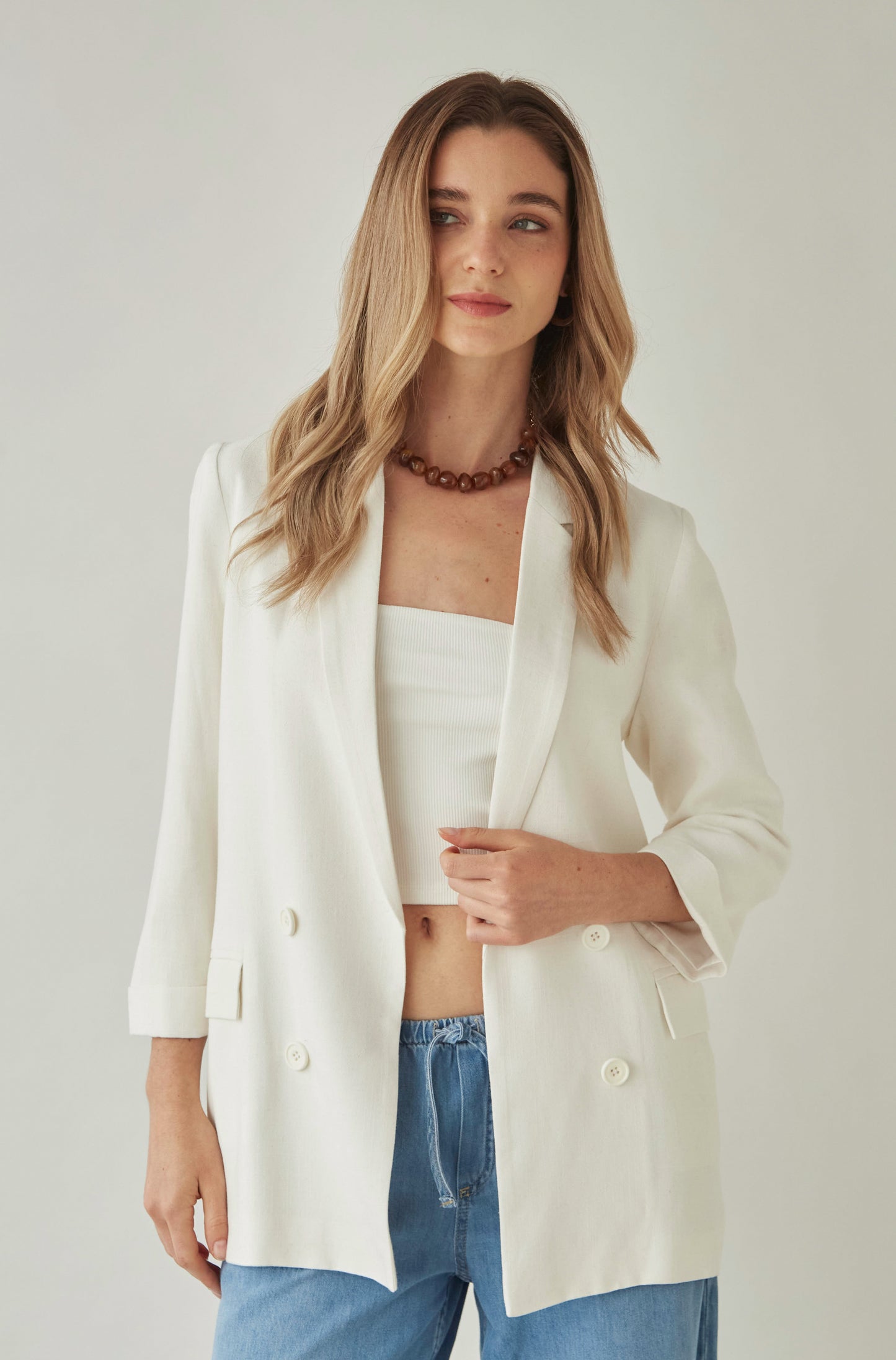 Blazer Piper Off White