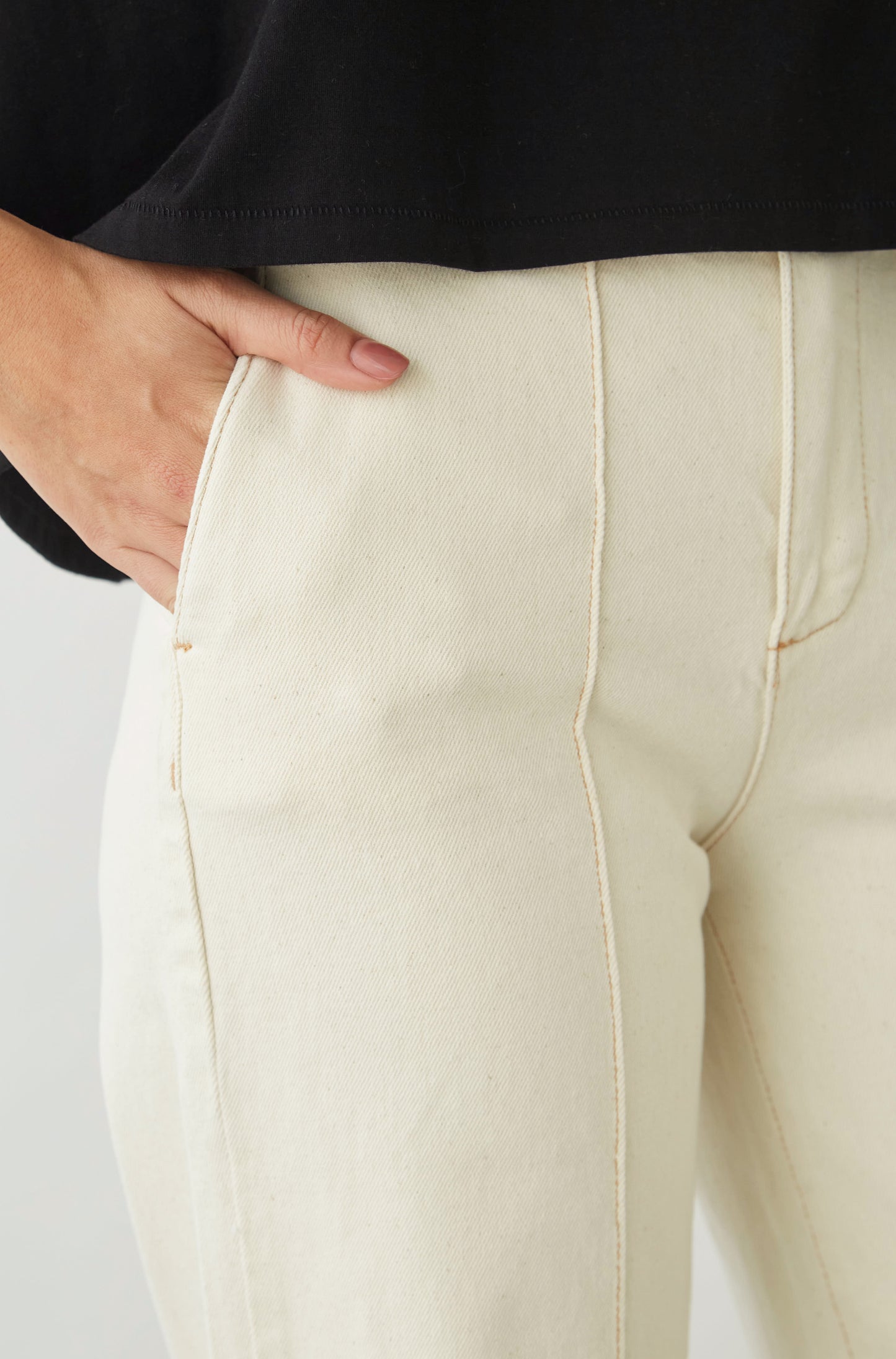 Pantalon Viento Crema
