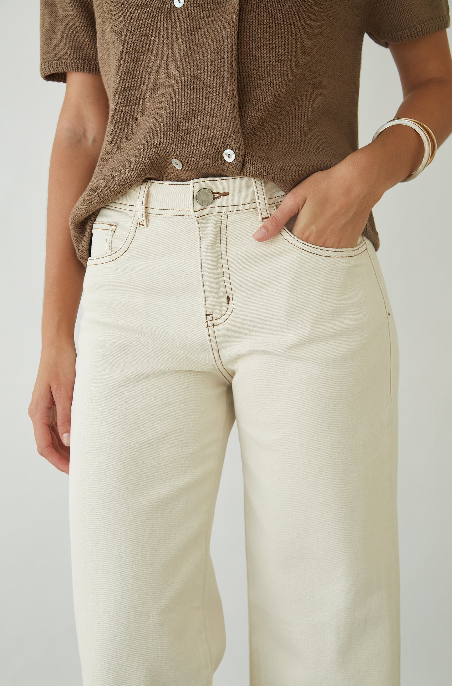 Pantalon Nacar Crema