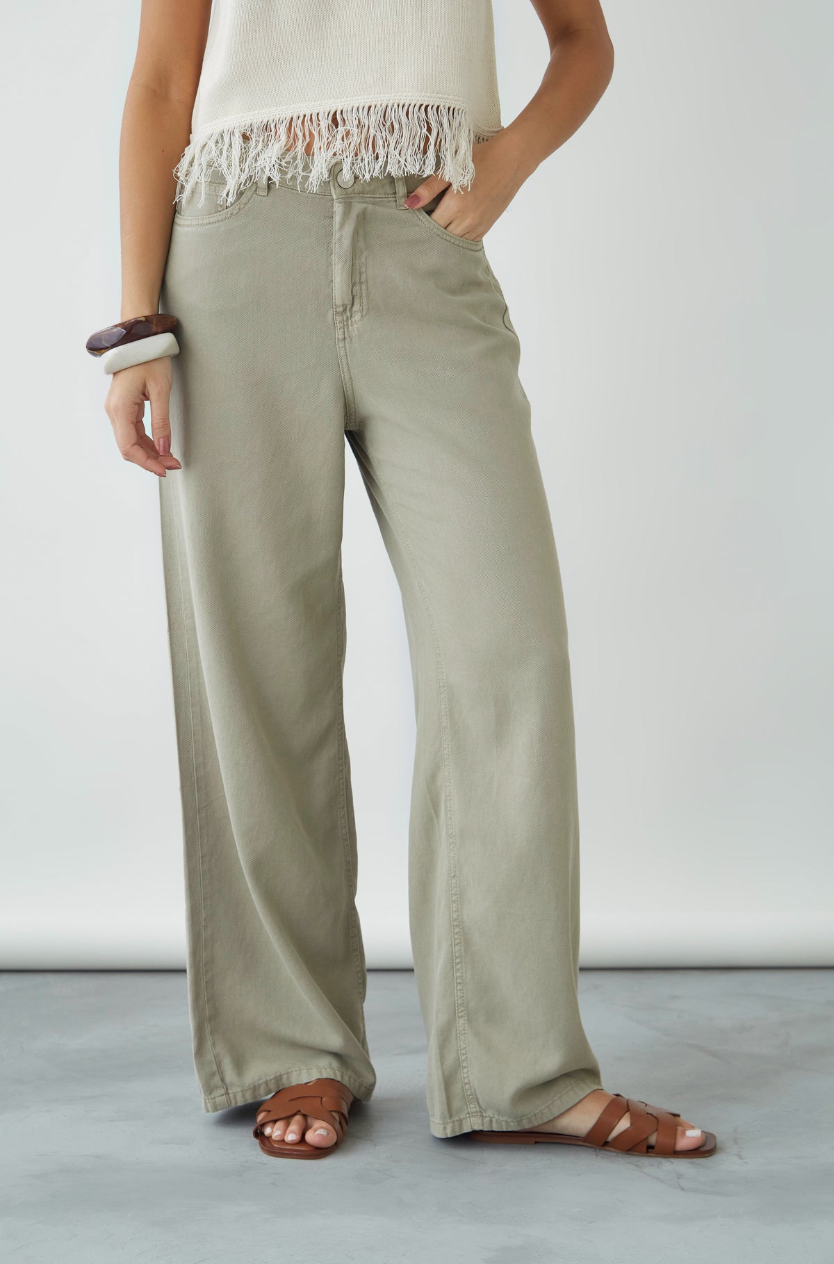 Pantalon Martina Drill Verde
