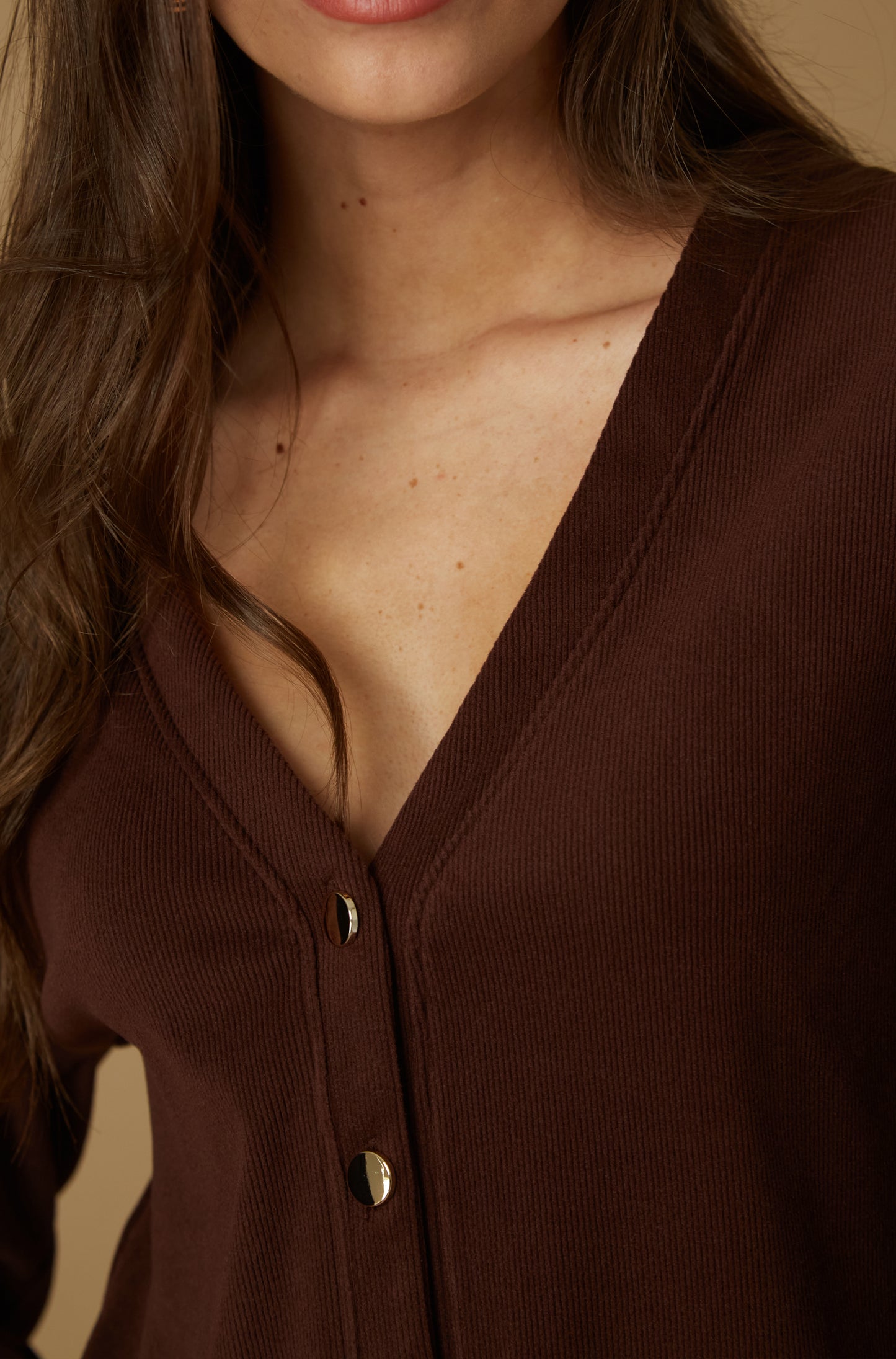 Polo Beatriz Marron