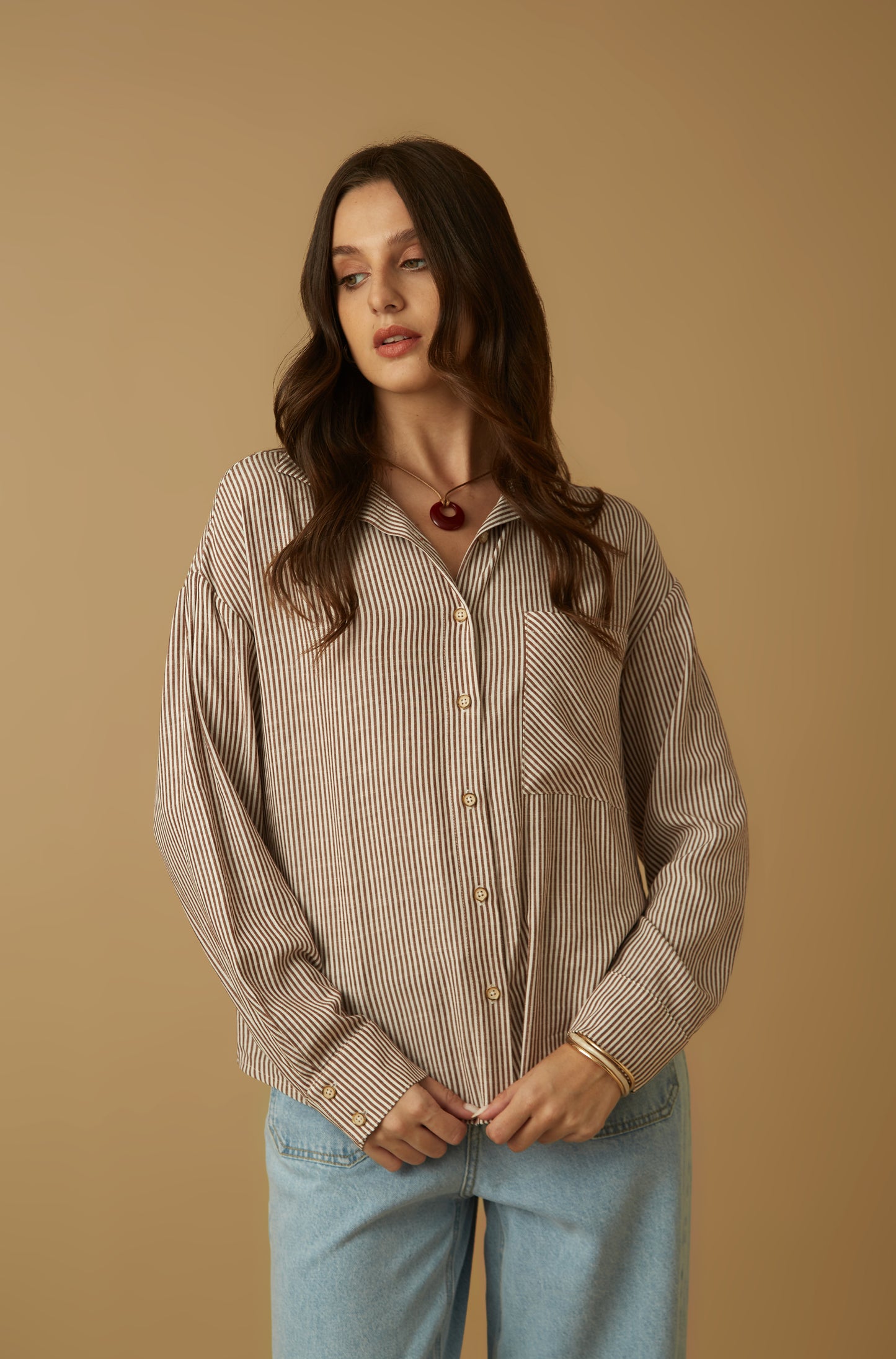 Blusa Andy Marron