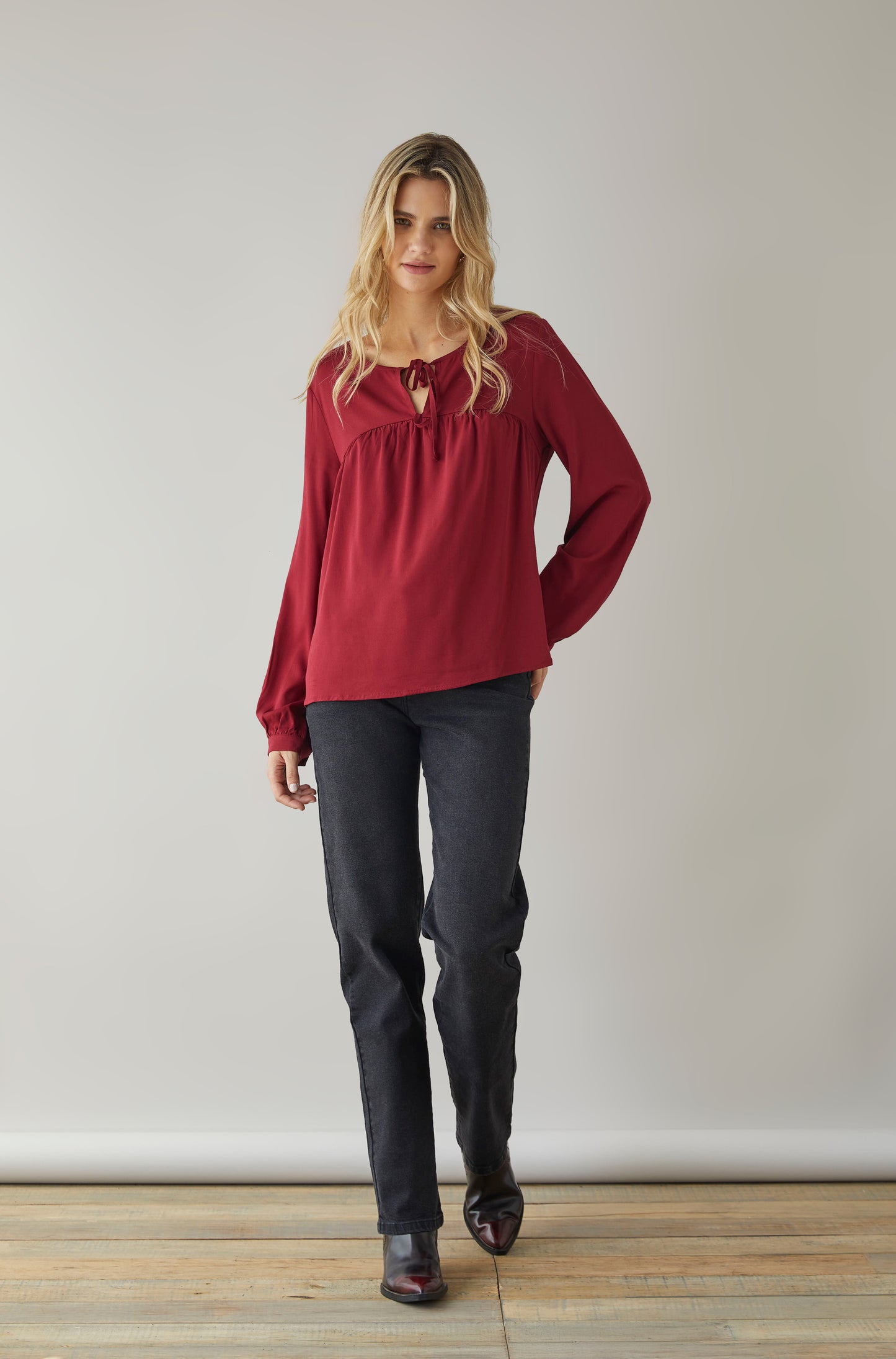 Blusa Paloma Guinda
