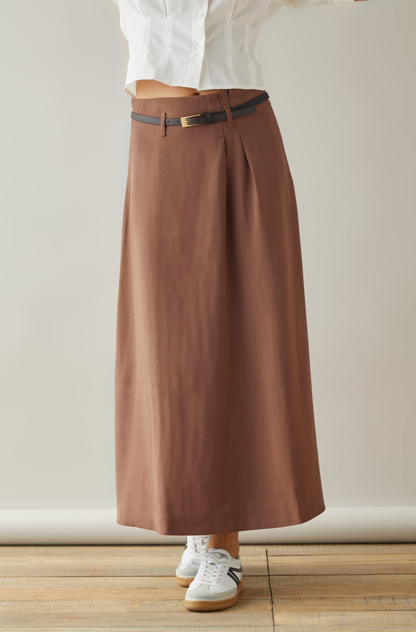 Falda Flynn Marron