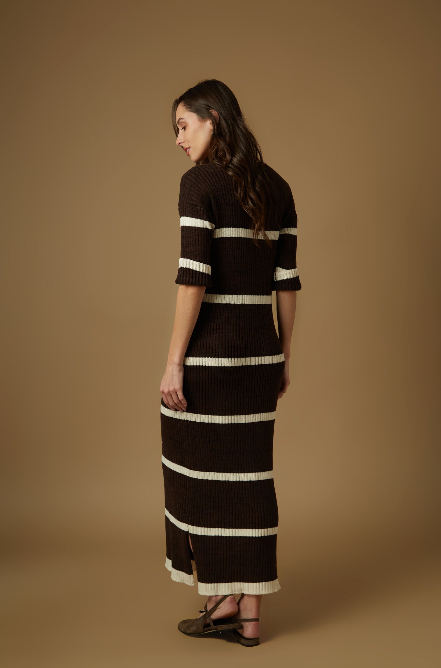 Vestido Thalia Marron