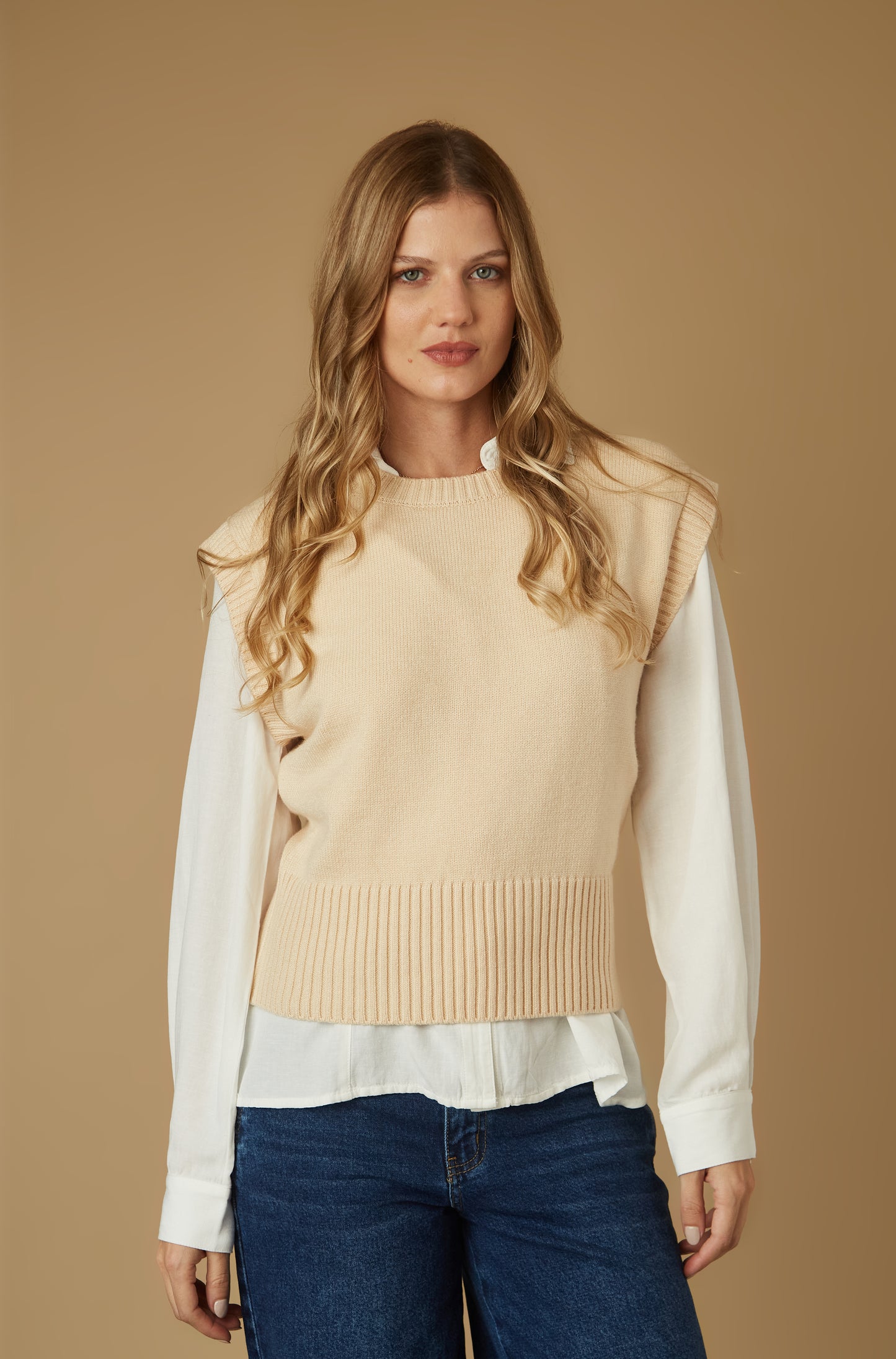 Chaleco Alesia Beige