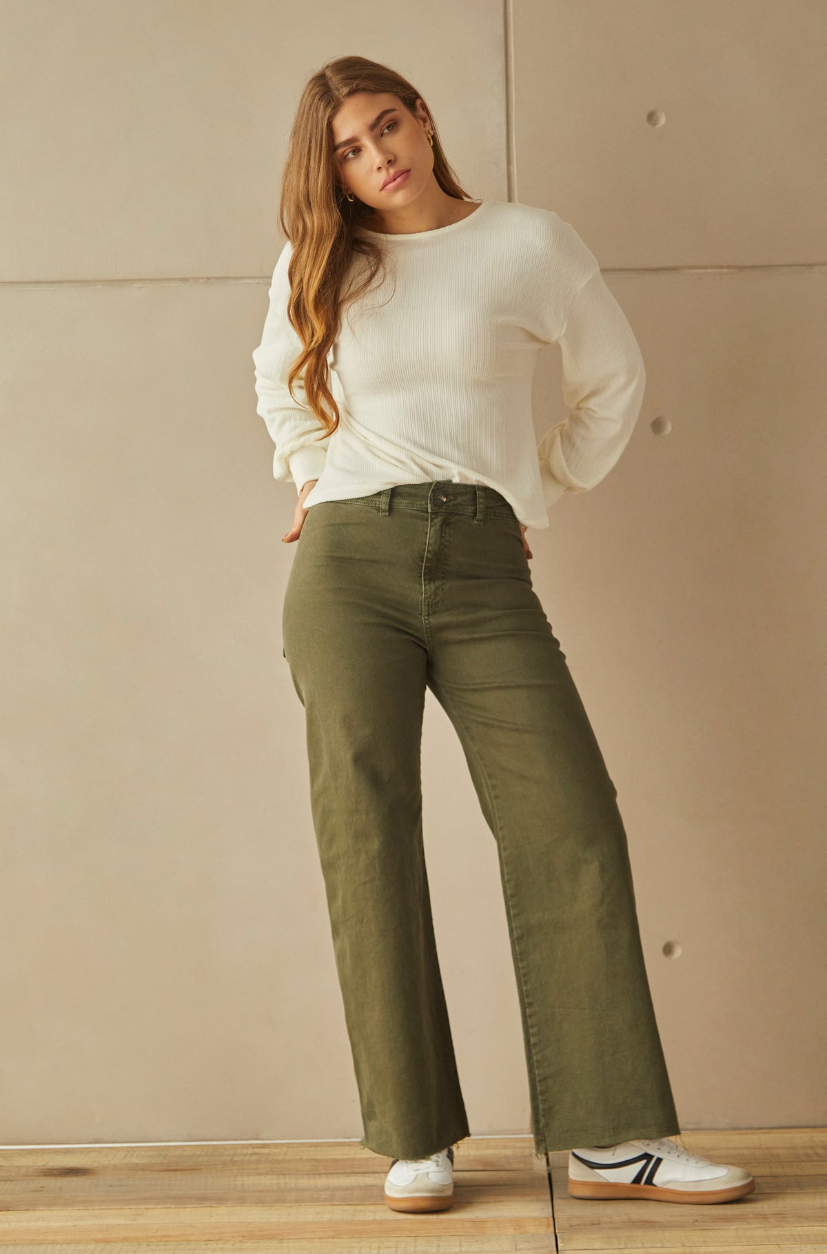 Pantalon Macadamia Verde