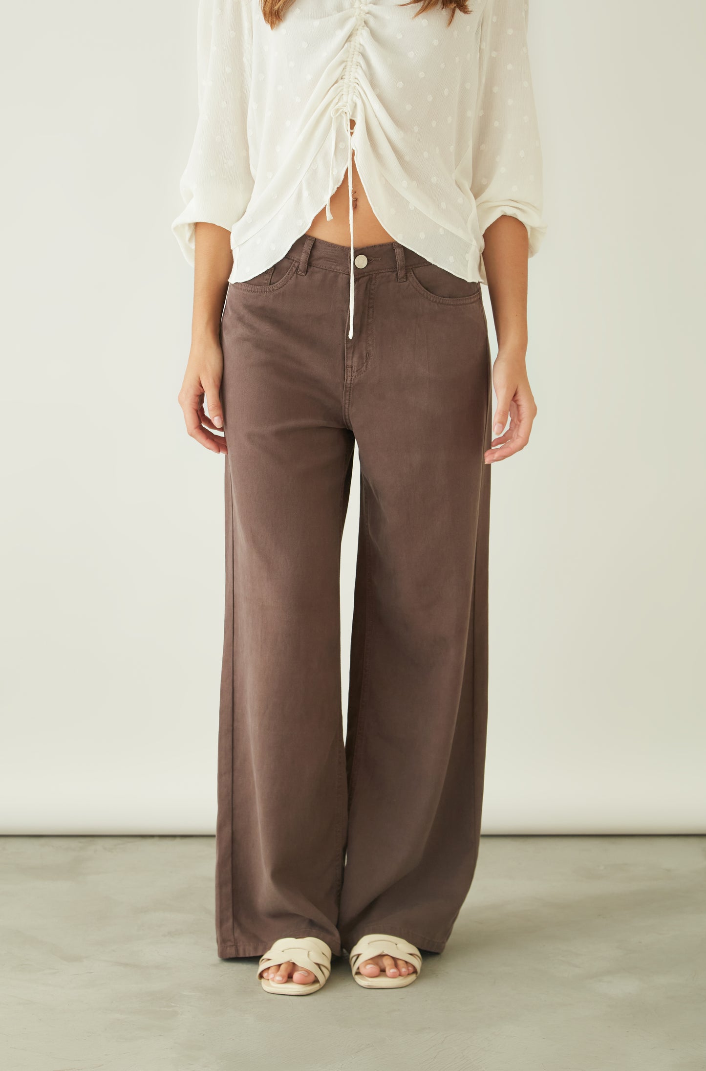 Pantalon Martina Drill Marron