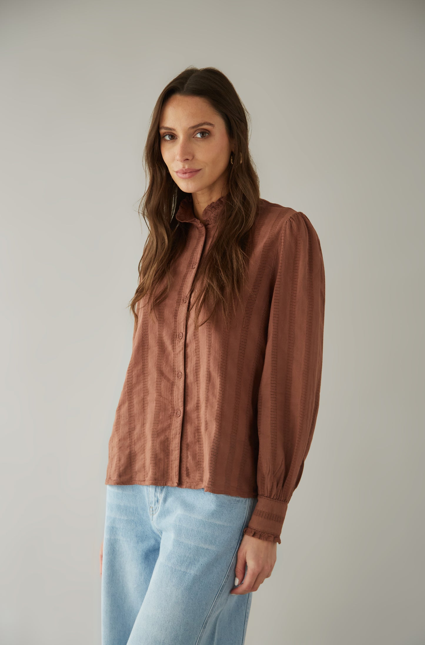 Blusa Adelaide Marron
