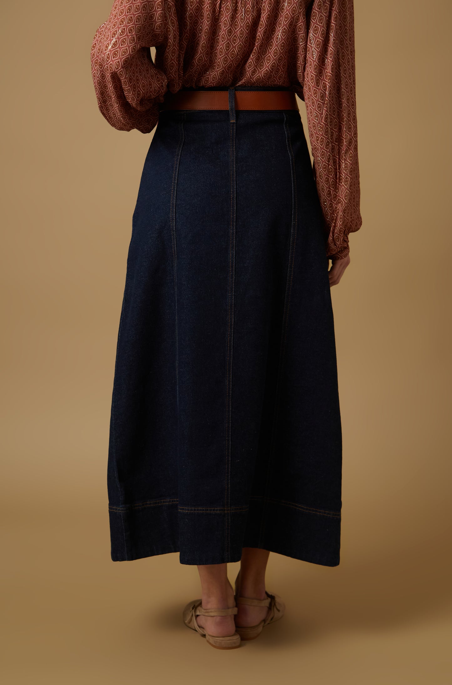 Falda Row Azul