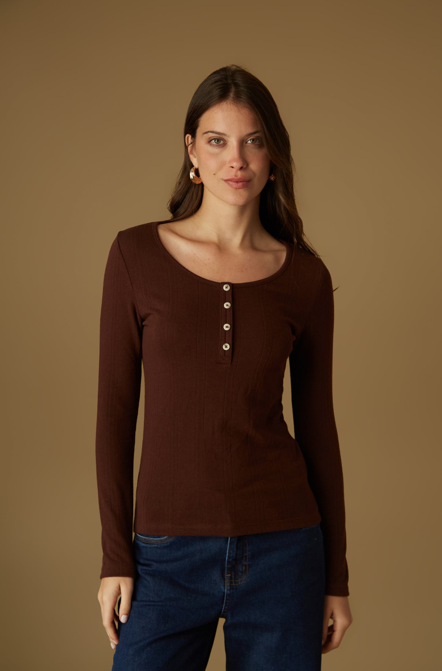 Polo Oriana Marron