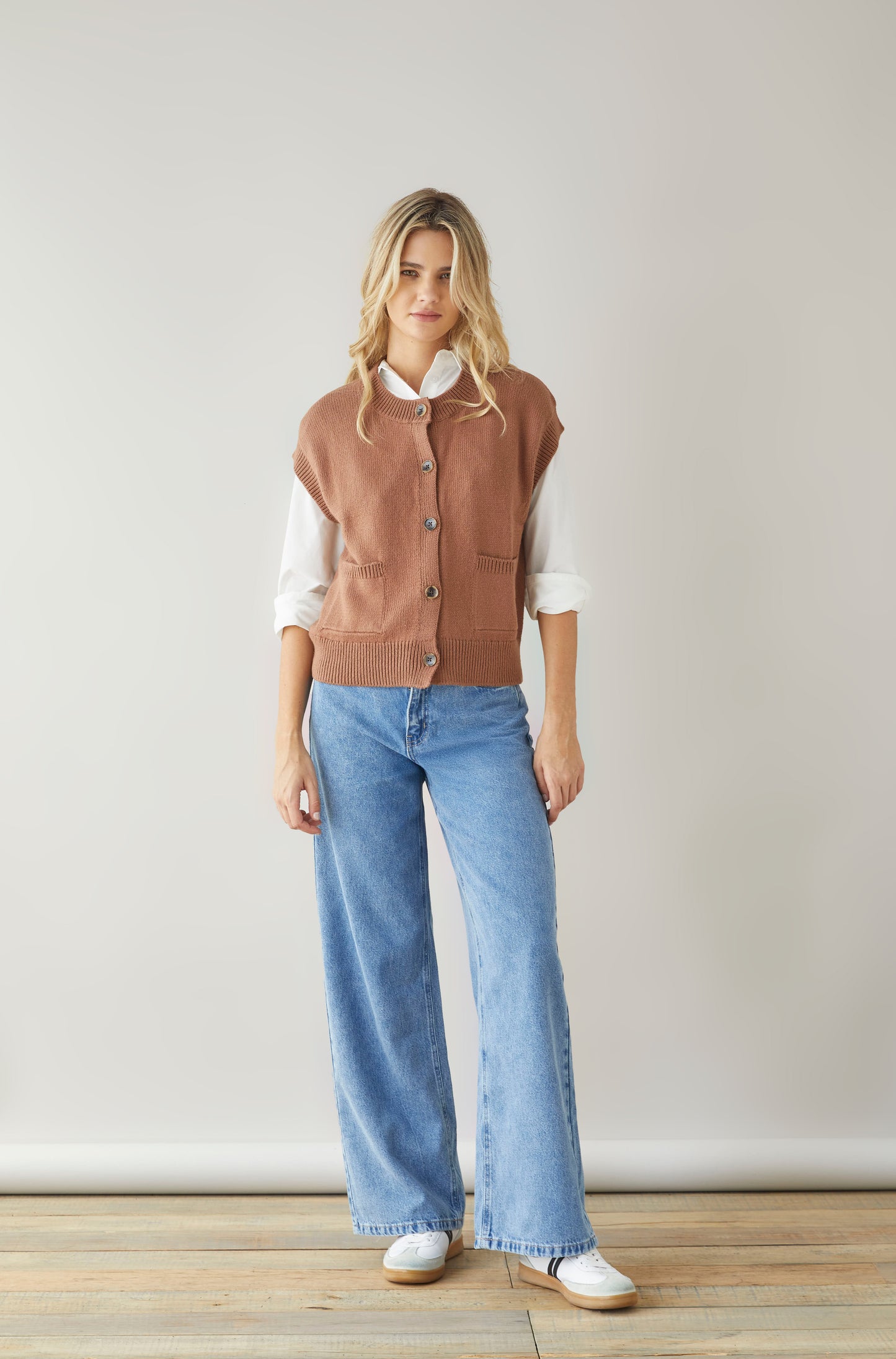 Chaleco Dottie Marron