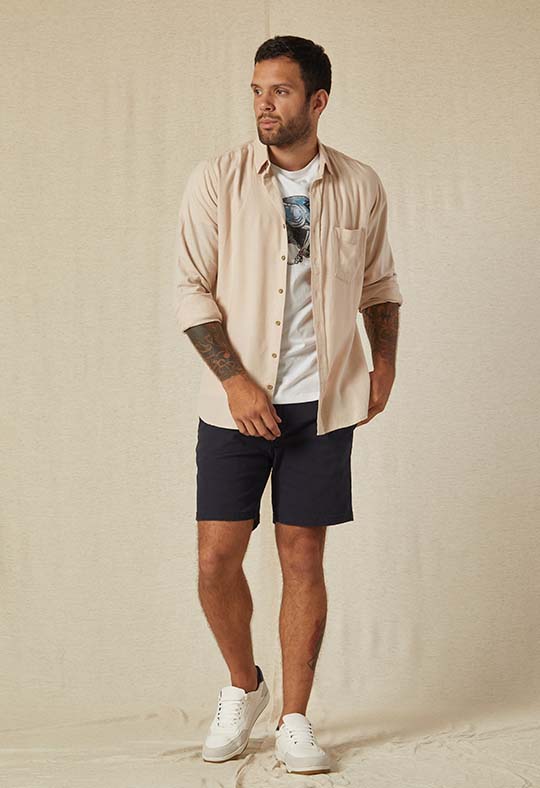 Camisa Luke Beige