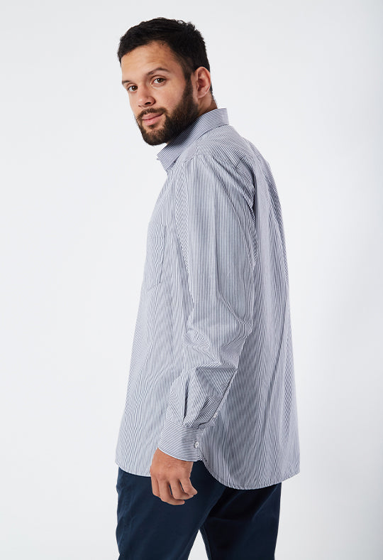 Camisa Valencia Rayas Gris