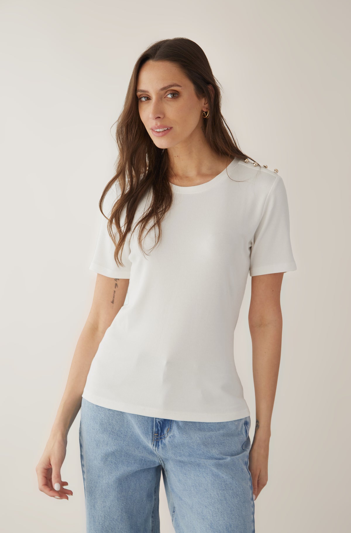 Polo Costa Off White — fotografía 1 del producto.