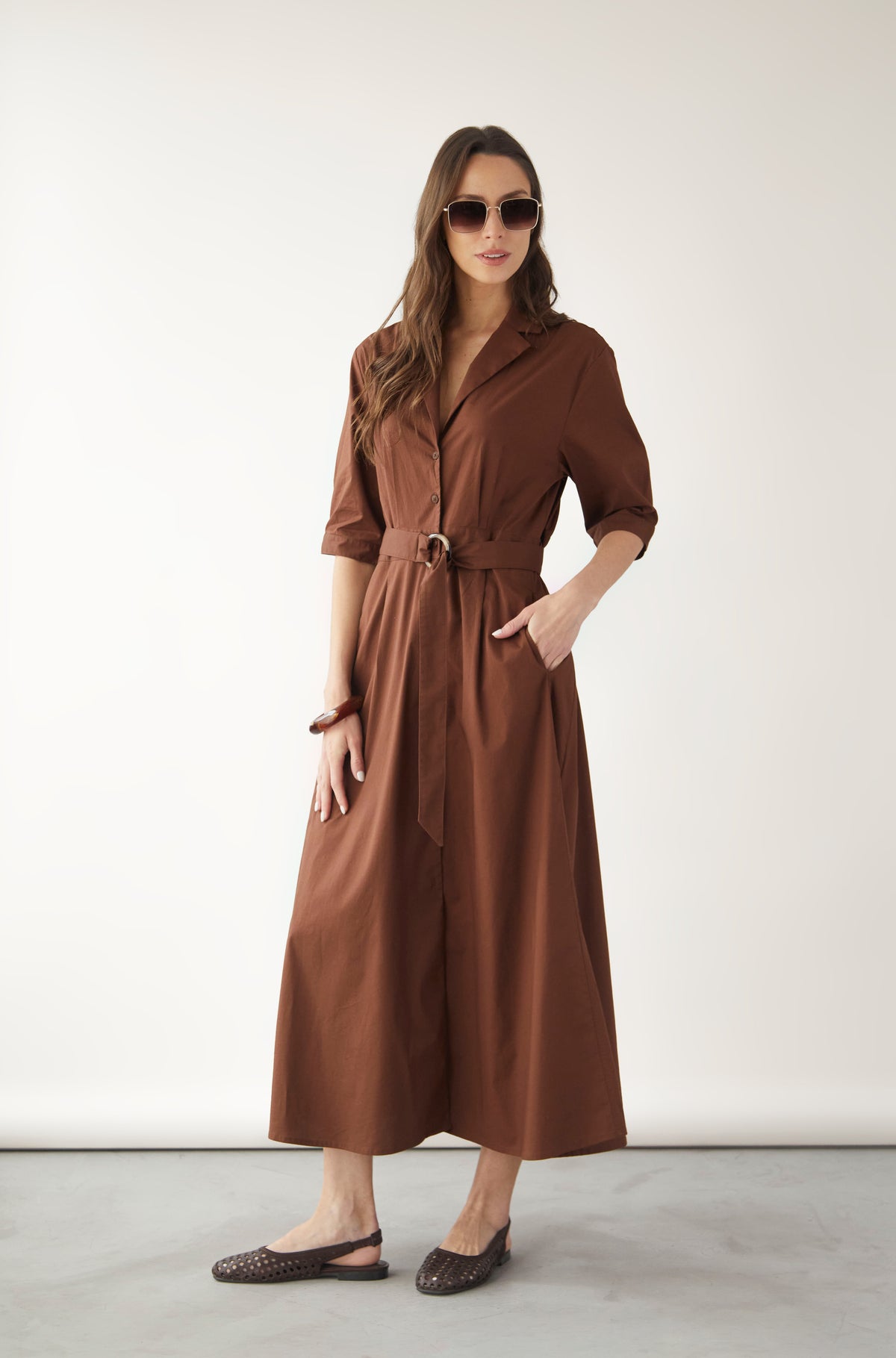 Vestido Kelly Marron — fotografía 1 del producto.