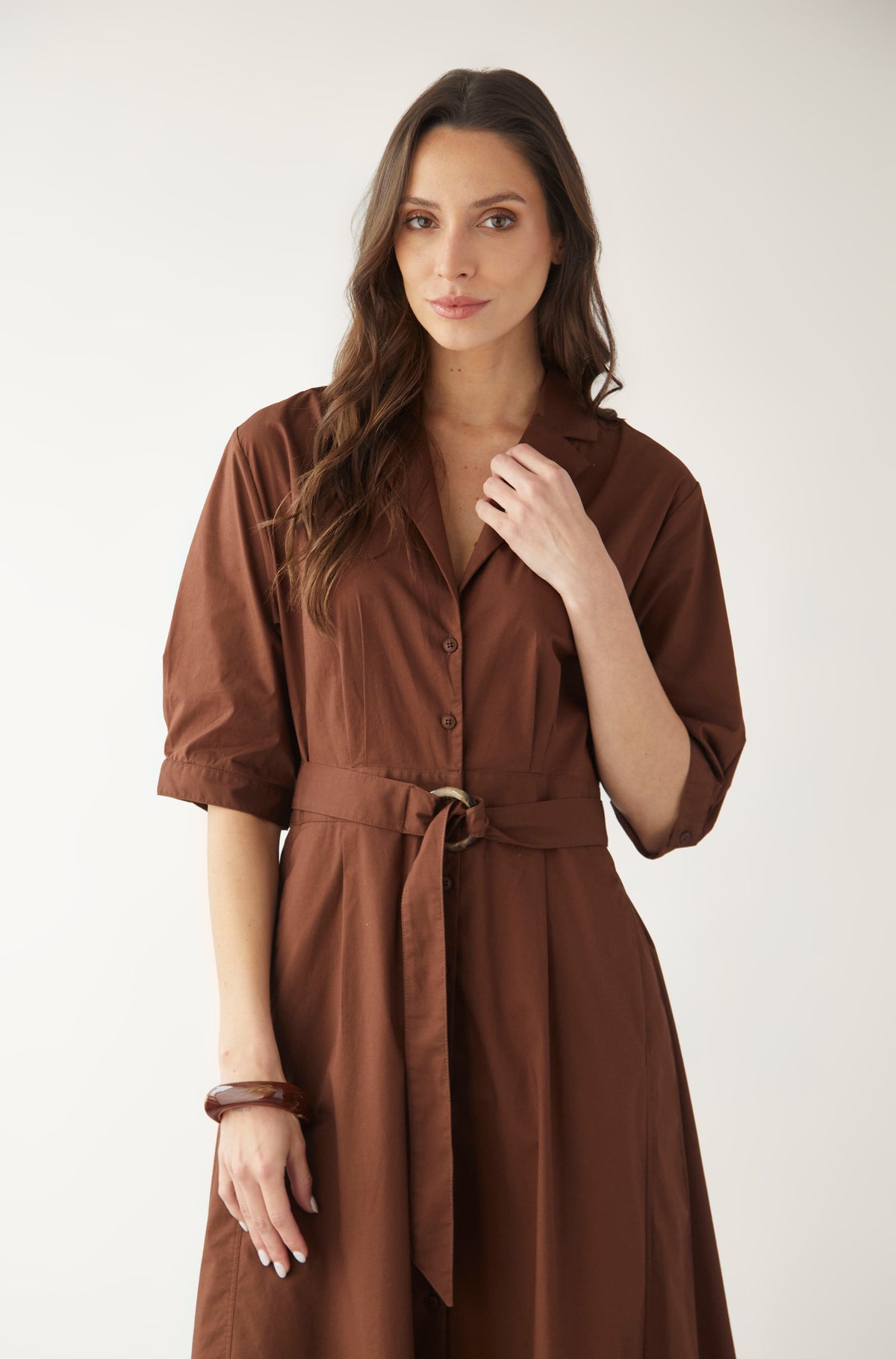 Vestido Kelly Marron — fotografía 2 del producto.